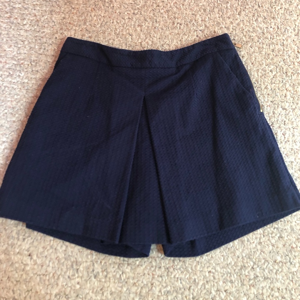 Navy Patterned Skort - image 1